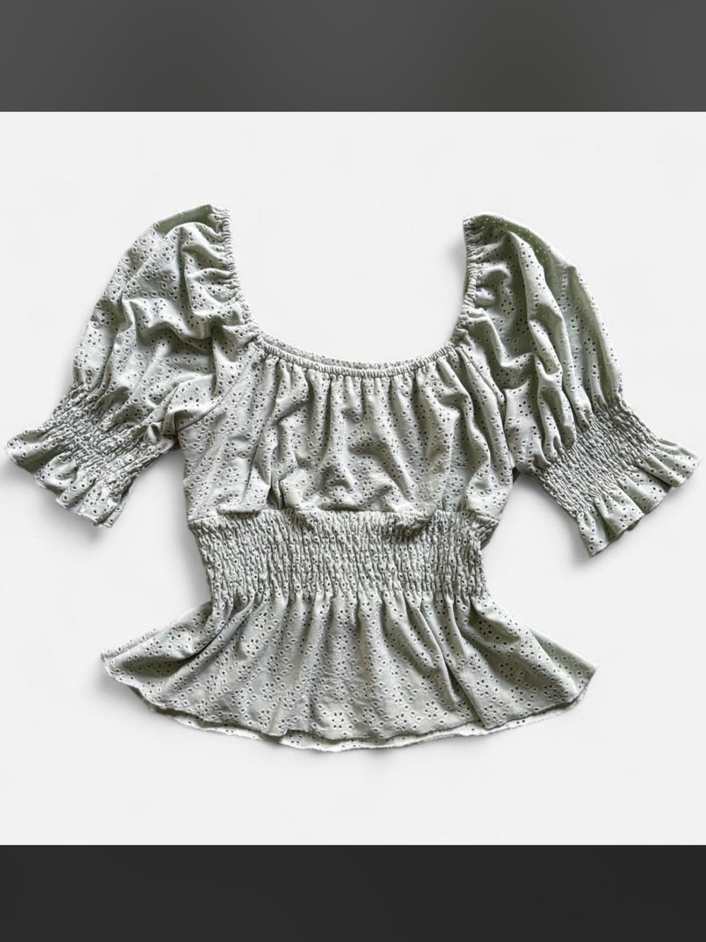 Mint Green Ruffled Blouse <3